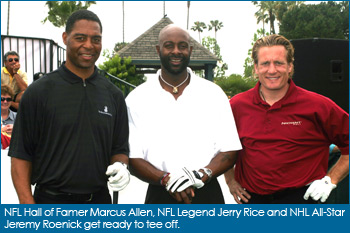 Marcus Allen, Jerry Rice & Jeremy Roenick